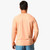 Men's AFTCO Samurai 2 Long Sleeve Performance Tee Coral Sands Heather Back Model