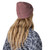 Women's Patagonia Fisherman's Rolled Beanie Stormy Mauve Model Back Women's Patagonia Fisherman's Rolled Beanie Stormy Mauve Model Back
