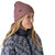 Women's Patagonia Fisherman's Rolled Beanie Stormy Mauve Model Front Side Women's Patagonia Fisherman's Rolled Beanie Stormy Mauve Model Front Side