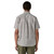 Men's Patagonia Short Sleeve Go To Button Up Bees & Flowers Salt Gray Shirt back
