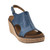 Women's Corkys Carley Wedge Sandals Ocean Blue Front Angled View