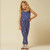 Girls' Vintage Havana Star Print Jumpsuit Front