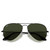 Adult Ray Ban Aviator Large Metal Classic Black G 15 Green Sunglasses flat Adult Ray Ban Aviator Large Metal Classic Black G 15 Green Sunglasses flat