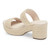 Women's Chocolate Blu Gal Espadrille Platform Natural Slide Back