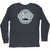 Men's Aftco Long Sleeve Bass Patch Tee Charcoal Heather Men's Aftco Long Sleeve Bass Patch Tee Charcoal Heather