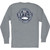 Men's Aftco Long Sleeve Bass Patch Tee Graphite Heather Back Men's Aftco Long Sleeve Bass Patch Tee Graphite Heather Back