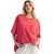 Women's Easel Mineral Washed Top Boho Red Main