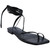 Women's Marc Fisher Mireya Ankle Wrap Flat Black Sandal