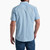 Men's Kuhl Karib Stripe Button Up Short Sleeve Shirt Blue Chalk Back