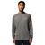 Men's Columbia PFG Terminal Tackle Long Sleeve Shirt Charcoal Heather/Cool Grey Logo Front