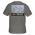 Men's Drake Short Sleeve Sprig Map Graphite Heather Grey Tee