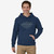 Men's Patagonia Force Mark Uprisal Gravel Lagom Blue Hoodie Front Men's Patagonia Force Mark Uprisal Gravel Lagom Blue Hoodie Front