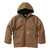 Boys' Carhartt Flannel Quilt Lined Hooded Jacket Carhartt Brown Front