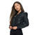 Women's Coalition LA Vegan Leather Shirt Collar Bomber Jacket Side
