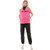 Women's TCEC Funnel Neck Puffer Vest Pink Model