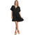 Women's Umgee Ruffle Tiered Mini Dress Black Main