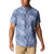 Men's Columbia Short Sleeve Rapid Rivers Print Shirt  Bluestone Dye Palms  Main
