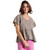 Women's Easel Ruffle Bottom Washed Top Mushroom Main Women's Easel Ruffle Bottom Washed Top Mushroom Main