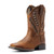 Boys' Ariat Distressed Tan Quickdraw VentTEK Western Boots Front