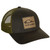 Drake Men's Leather Patch Mesh Back Cap -Dark Brown Main
