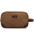 Mad Man Canvas And Leather Dopp Kit -Brown