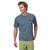 Men's Patagonia Capilene Cool Daily Graphic Short Sleeve Tee '73 Skyline: Utility Blue X-Dye Front on Model