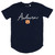 Women's Pressbox Auburn Rounded Bottom Cursive Navy Tee Women's Pressbox Auburn Rounded Bottom Cursive Navy Tee