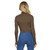 Women's Mustard Seed Turtleneck Brown Shirt back