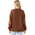 Women's TCEC Oversized Brown Sweatshirt back