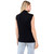 Women's TCEC Sleeveless Sweater Knit Black Top back
