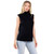 Women's TCEC Sleeveless Sweater Knit Black Top