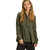Women's Umgee Button Down Collar Babydoll Army Shirt Women's Umgee Button Down Collar Babydoll Army Shirt