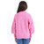 Girls' Mini Molly Knitted Button Front Pink Cardigan back Girls' Mini Molly Knitted Button Front Pink Cardigan back