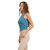 Women's Wishlist Ribbed Cropped Teal Tank side Women's Wishlist Ribbed Cropped Teal Tank side