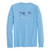 Men's Fish Hippie Long Sleeve Skewed Tee in Azure Main Men's Fish Hippie Long Sleeve Skewed Tee in Azure Main