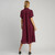 Women's Umgee Tiered Maxi Dress Plum Back