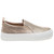 Women's J/Slides Gia Slip On Light Gold Metallic Sneaker side Women's J/Slides Gia Slip On Light Gold Metallic Sneaker side