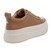 Women's J/Slides West Platform Nude Sneaker back Women's J/Slides West Platform Nude Sneaker back