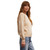 Women's Z Supply Jolene Plaid Sweater Almond Side Women's Z Supply Jolene Plaid Sweater Almond Side