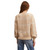 Women's Z Supply Jolene Plaid Sweater Almond Back Women's Z Supply Jolene Plaid Sweater Almond Back