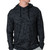 Men's Burlebo Performance Hoodie Black Camo  Front Model View