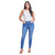 Women's YMi Missy Sustainable Skinny Medium Wash Jean model