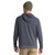 Men's Free Fly Bamboo Lightweight Fleece Hoody in Storm Cloud Back