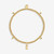 Women's A Littles & Co. Alphabet Little E Bracelet Gold Full
