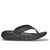 Men's HOKA Ora Recovery Flip Sandal Black and Dark Gull Gray Side Men's HOKA Ora Recovery Flip Sandal Black and Dark Gull Gray Side