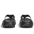 Men's HOKA Ora Recovery Flip Sandal Black and Dark Gull Gray Heel Men's HOKA Ora Recovery Flip Sandal Black and Dark Gull Gray Heel