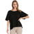 Women's Umgee Oversized Boxy Shirt Black Main