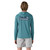 Men's Patagonia Capilene Cool Daily Graphic Logo Tones Wetland Blue Hoody back Men's Patagonia Capilene Cool Daily Graphic Logo Tones Wetland Blue Hoody back