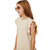 Girls' Hayden Ribbed Ruffle Detail Tank Beige Side Girls' Hayden Ribbed Ruffle Detail Tank Beige Side