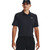 Men's Under Armour Performance 3.0 Stripe Polo Black and Pitch Gray Main